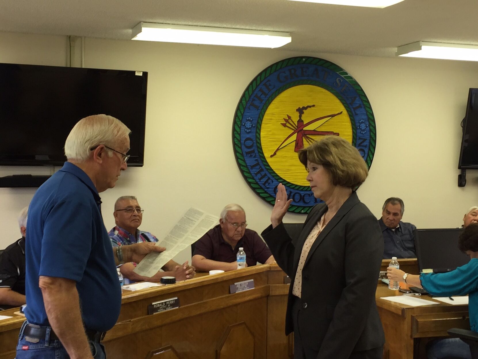 Rebecca Cryer swearing in